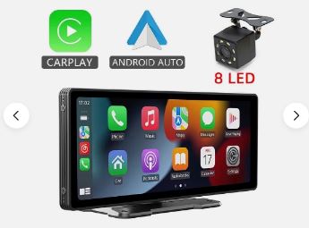 10.26 Inch 4K Touch Screen Car Bluetooth FM Wireless Apple CarPlay Android Auto