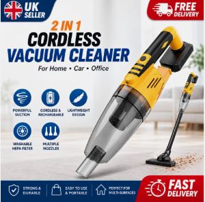 2 In 1 Cordless Handheld Vacuum Cleaner Compatible with DeWalt 18V Battery