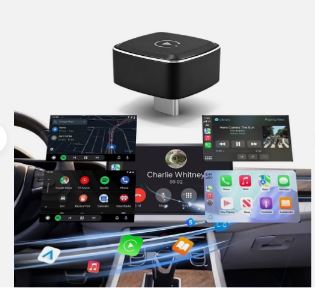 2 in 1 Wireless Android Auto Adapter Carplay Adapter USB Car Dongle Connect Box