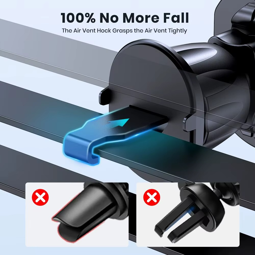 Universal Magnetic Car Phone Holder Mount 360°Rotationfor Air Vent & Dashboard Windshield Suction Cup Stand for All Phones