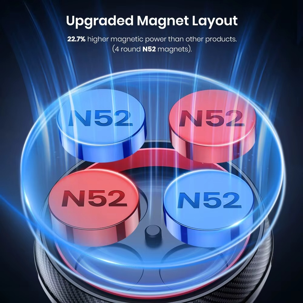 Universal Magnetic Car Phone Holder Mount 360°Rotationfor Air Vent & Dashboard Windshield Suction Cup Stand for All Phones