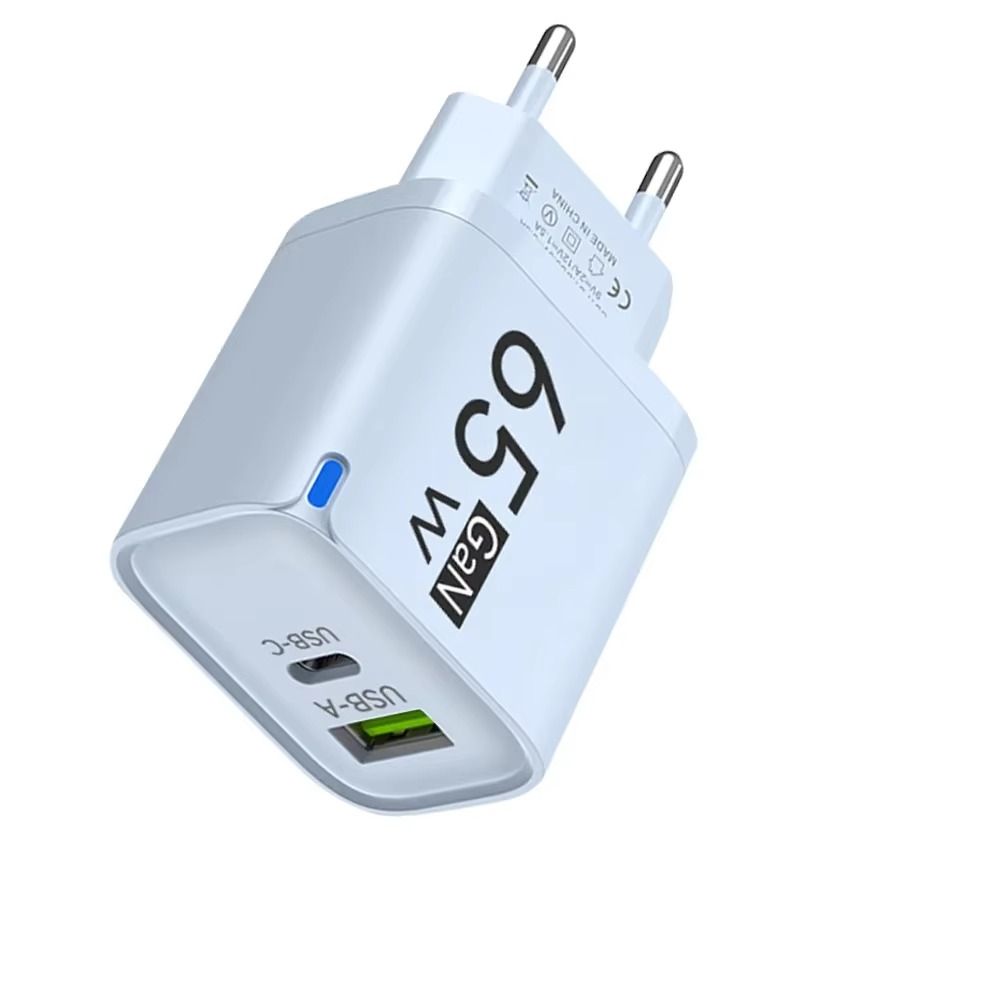 USB 65W GaN Charger PD Quick Charge 3.0 Type C Fast Charging Travel Charger EU/US/UK Adpter For iPhone Samsung Xiaomi For Phone