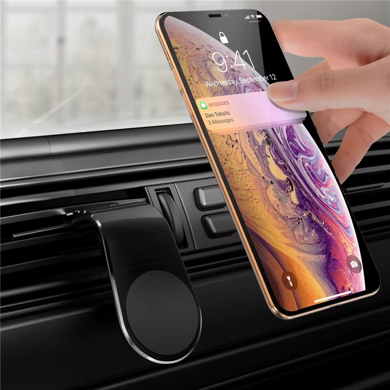 Magnetic Car Phone Holder Air Vent Clip Mount 360 Rotation Mobile Bracket GPS Cell Phone Stand in Car For IPhone Samsung Huawei