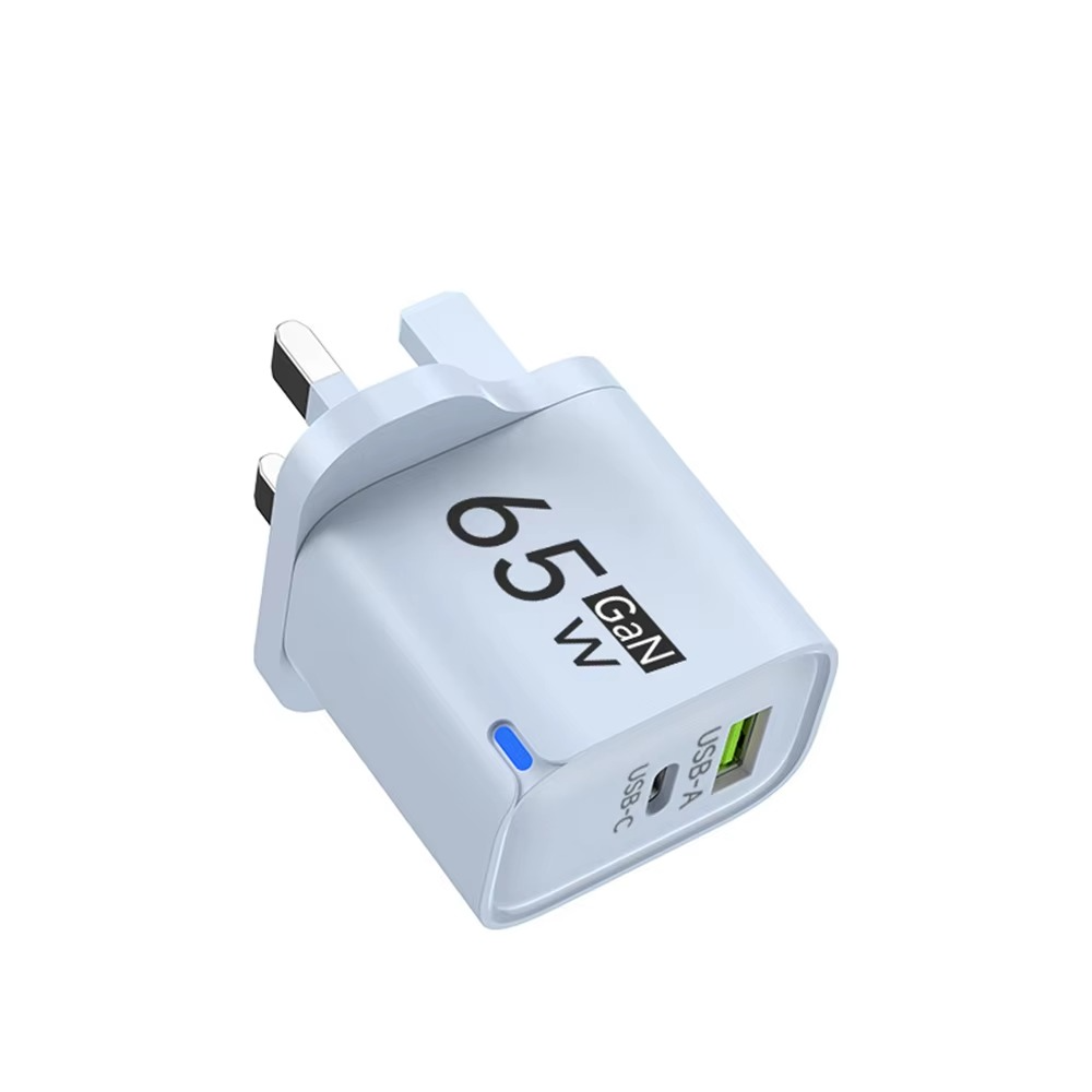 USB 65W GaN Charger PD Quick Charge 3.0 Type C Fast Charging Travel Charger EU/US/UK Adpter For iPhone Samsung Xiaomi For Phone
