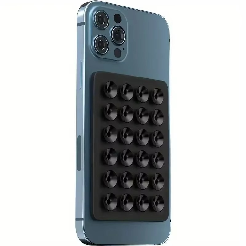 Silicone Suction Phone Holder Mat Multifunctional Suction Cup Wall Stand Square Anti-Slip Single-Sided Case Mount Back Sticker