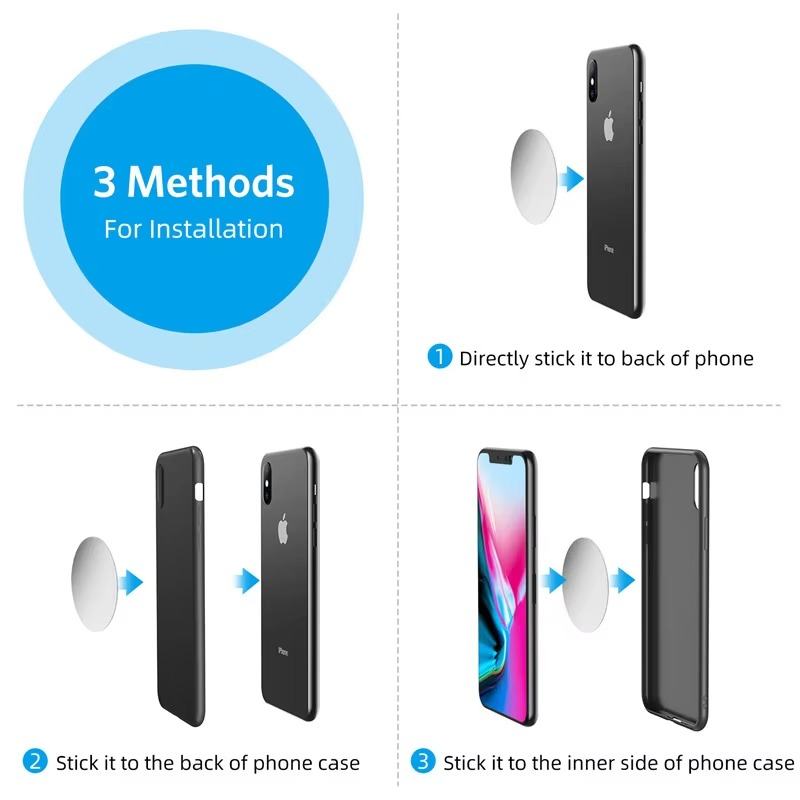 Magnetic Car Phone Holder Air Vent Clip Mount 360 Rotation Mobile Bracket GPS Cell Phone Stand in Car For IPhone Samsung Huawei
