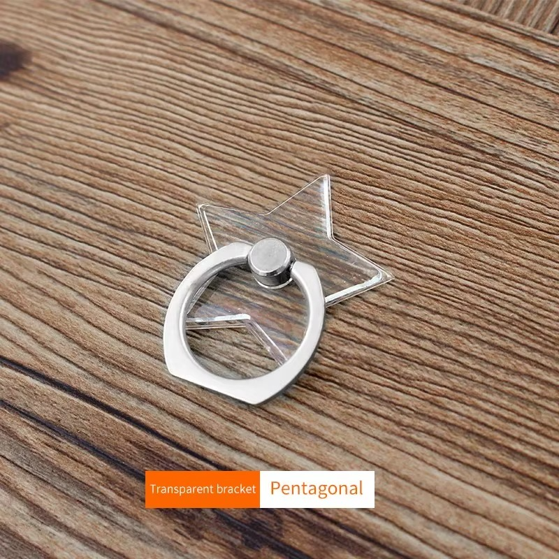 Universal Stent Mobile Phone Holder Stand Finger Ring Magnetic For Cute Cell Smart Phone Transparent Holder for iPhone Samsung