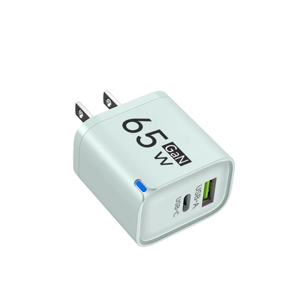 USB 65W GaN Charger PD Quick Charge 3.0 Type C Fast Charging Travel Charger EU/US/UK Adpter For iPhone Samsung Xiaomi For Phone