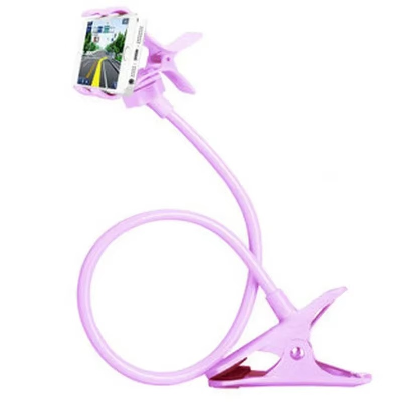 70cm 360 Clip Mobile Phone Holder Stand Portable Flexible Lazy Bed Desktop Bracket Smartphones Desk Bed Mount Stand Base Support