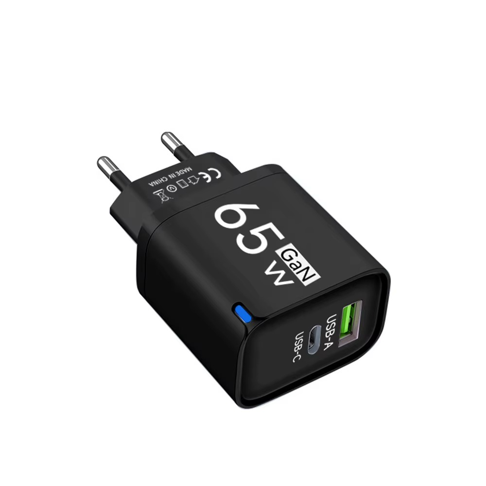 USB 65W GaN Charger PD Quick Charge 3.0 Type C Fast Charging Travel Charger EU/US/UK Adpter For iPhone Samsung Xiaomi For Phone