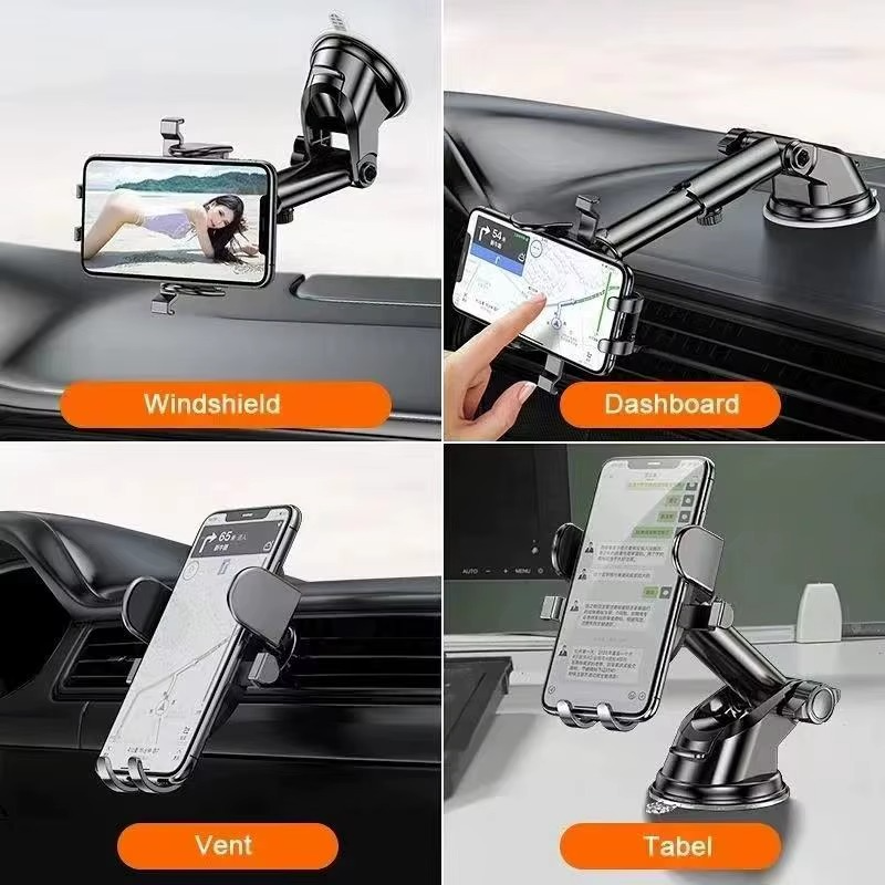 Universal Sucker Car Phone Holder 360° Windshield Car Dashboard Mobile Cell Support Bracket for 4.0-7 Inch Smartphones
