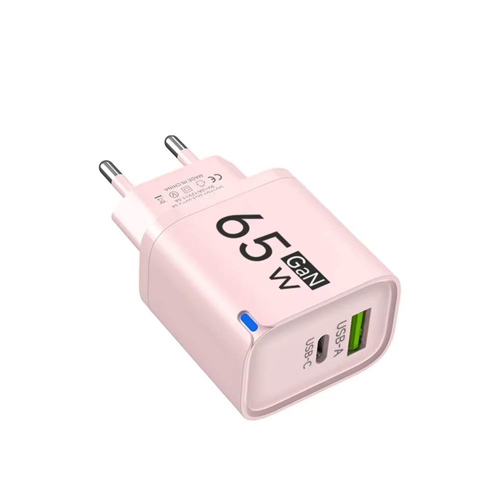 USB 65W GaN Charger PD Quick Charge 3.0 Type C Fast Charging Travel Charger EU/US/UK Adpter For iPhone Samsung Xiaomi For Phone