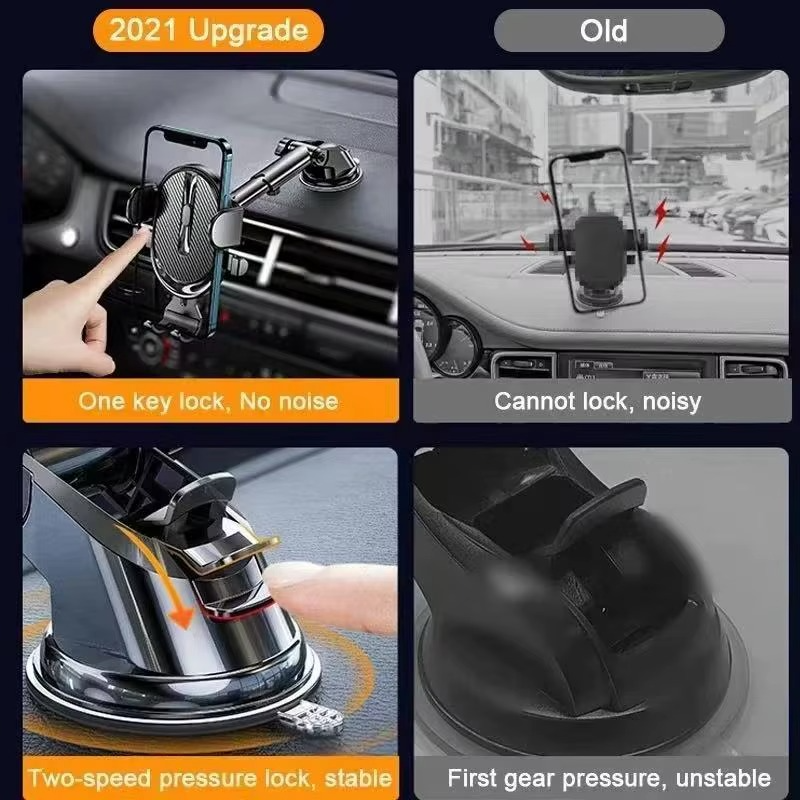 Universal Sucker Car Phone Holder 360° Windshield Car Dashboard Mobile Cell Support Bracket for 4.0-7 Inch Smartphones