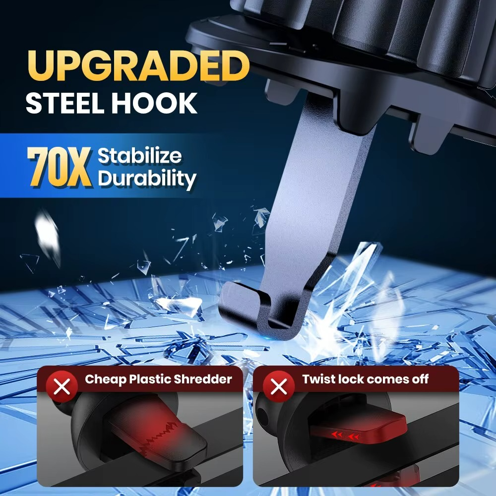 Universal Magnetic Car Phone Holder Mount 360°Rotationfor Air Vent & Dashboard Windshield Suction Cup Stand for All Phones