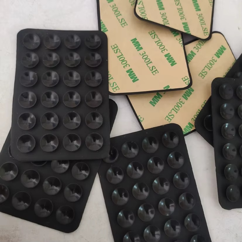 Silicone Suction Phone Holder Mat Multifunctional Suction Cup Wall Stand Square Anti-Slip Single-Sided Case Mount Back Sticker