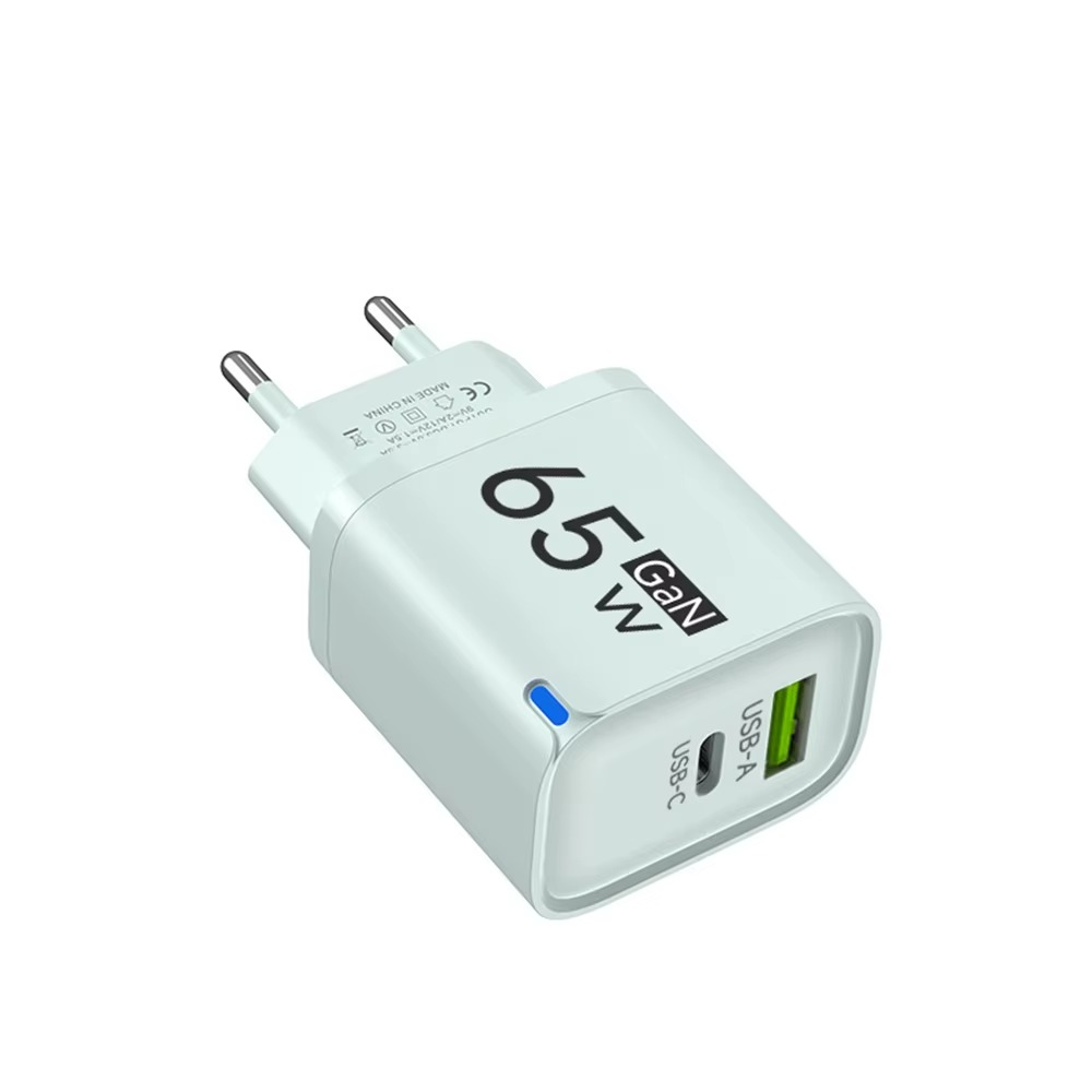 USB 65W GaN Charger PD Quick Charge 3.0 Type C Fast Charging Travel Charger EU/US/UK Adpter For iPhone Samsung Xiaomi For Phone