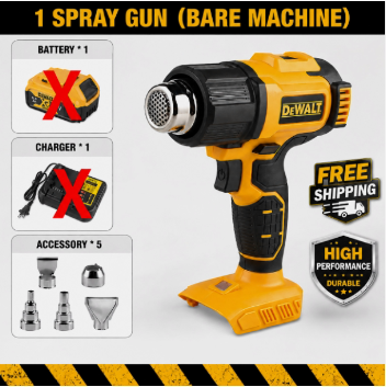 Hot Air Gun Cordless For Dewalt 18V Li-Ion Battery Electric Heat Gun