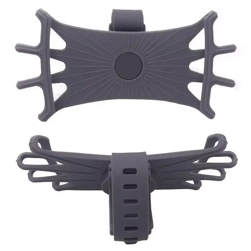360 Rotatable Mobile Phone Bicycle Motorcycle Holder Bike Safe Bracket Silicone Support Silicone Pull Type For All Phone Stand