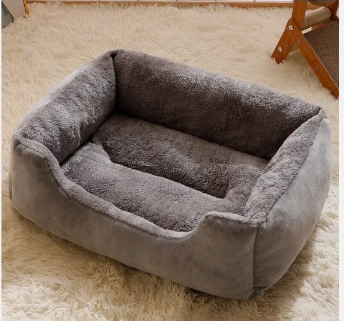 Dog Cat Pet Calming Bed Warm Soft Plush Nest Comfy Sleeping Kennel Pet Bed