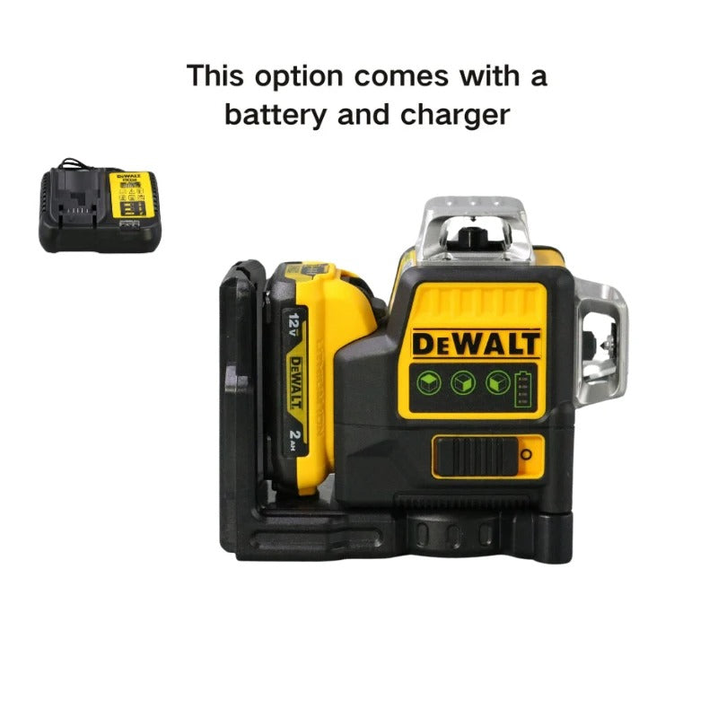 DEWALT DW089LG 12V Laser Level Self Levelling 12 Line 3 Sides*360 Degree Self-Leveling Horizontal And Vertical Cross Line Tools