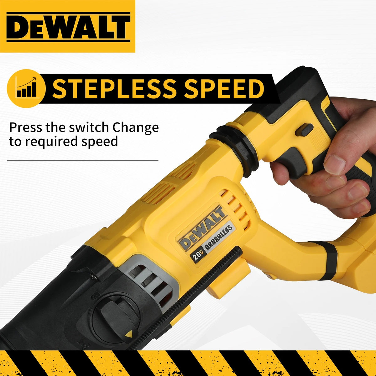 DEWALT DCH263 20V Brushless Cordless Hammer SDS PLUS D-Handle