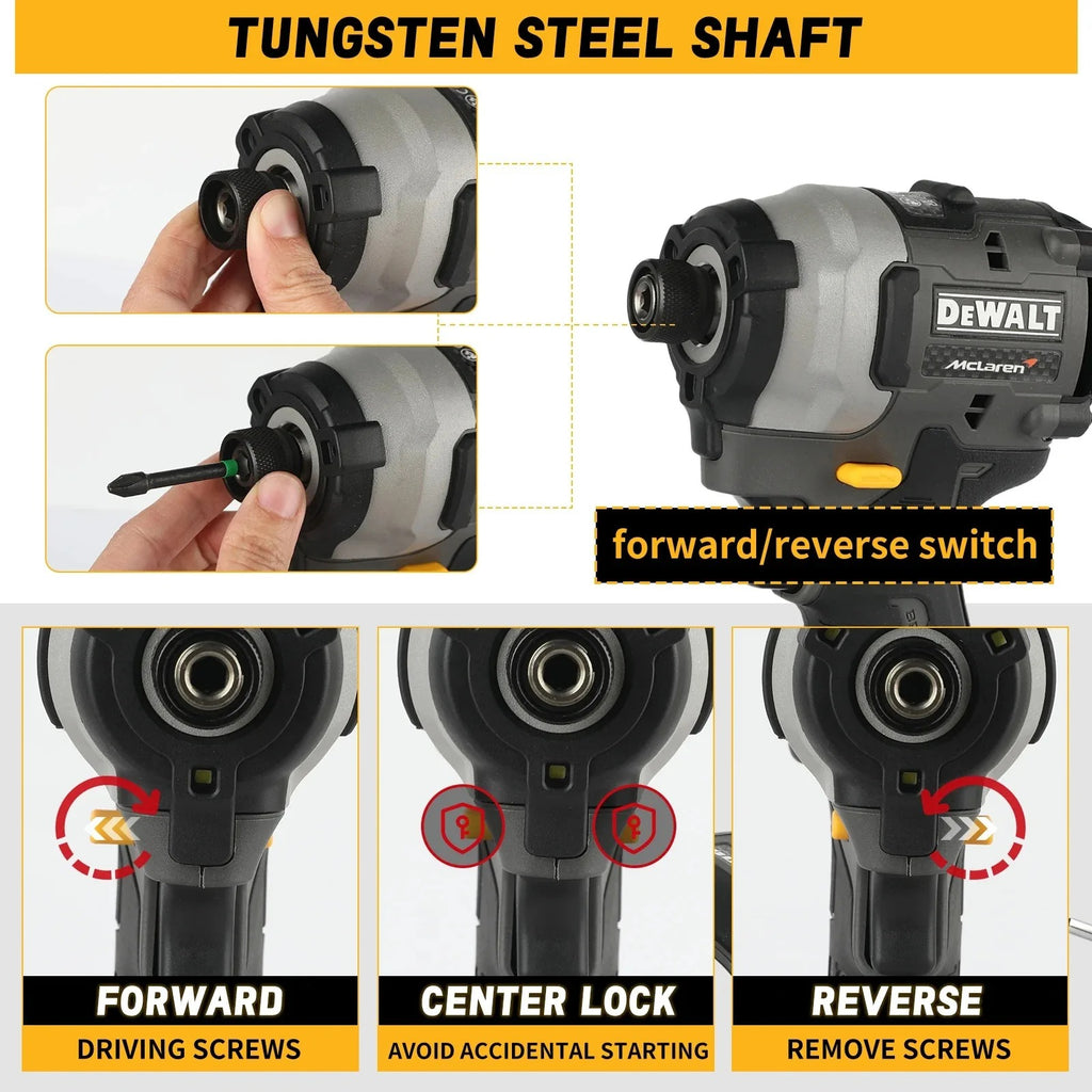 DEWALT McLaren F1 Team Limited Edition DCF85M 18V XR Brushless Impact Driver Electric Cordless Screwdrivers Power Tools
