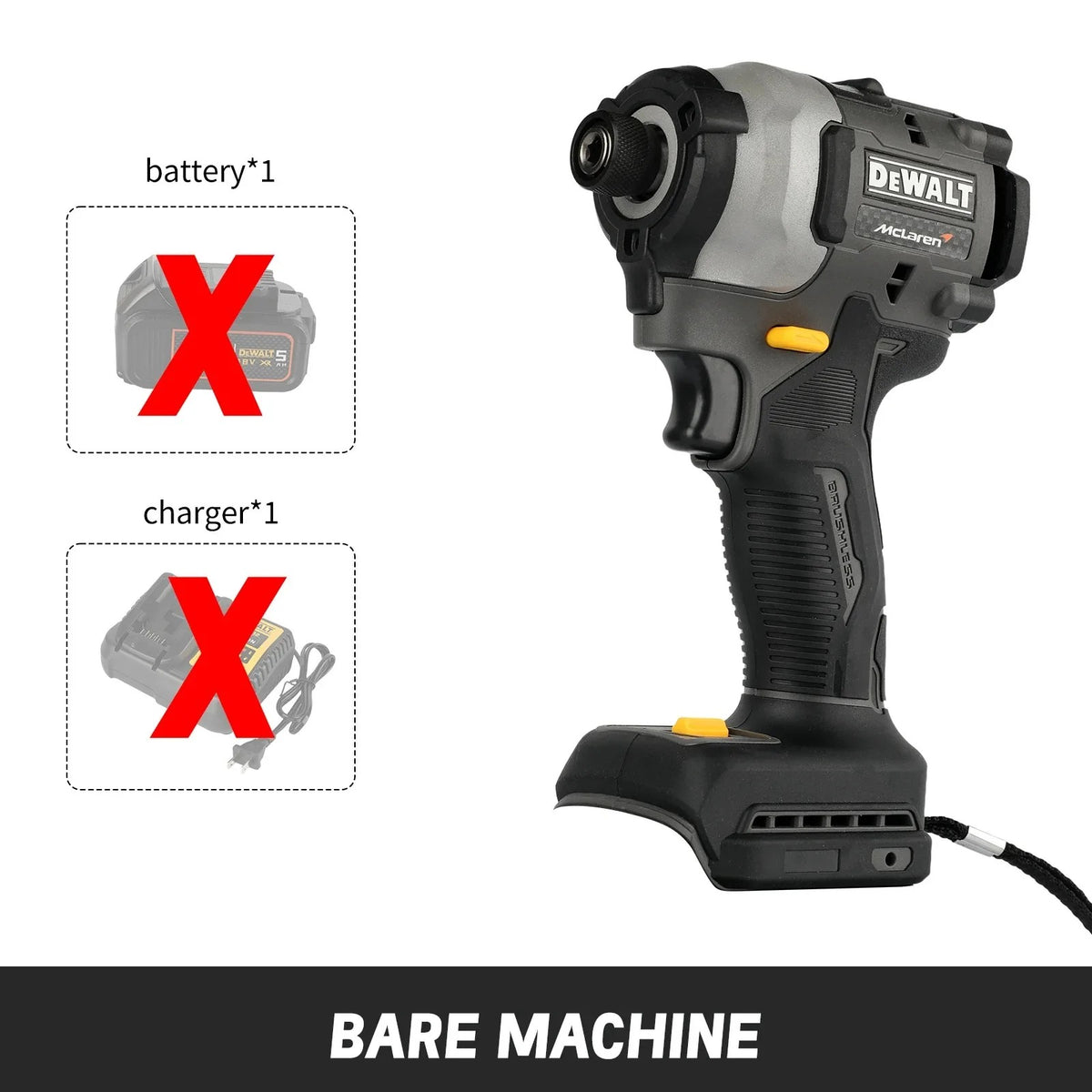 DEWALT McLaren F1 Team Limited Edition DCF85M 18V XR Brushless Impact Driver Electric Cordless Screwdrivers Power Tools