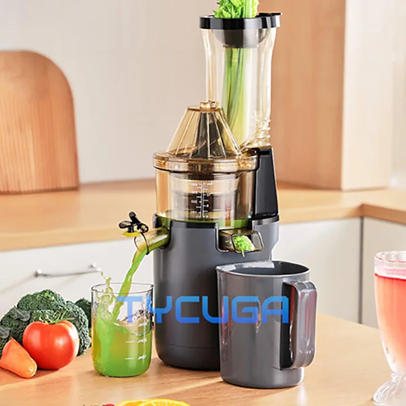 Slow Juicer Machine Whole Fruit No Cutting Dual Filter Pulp Separation 150W Low Speed Masticating Extractor Home Appliances