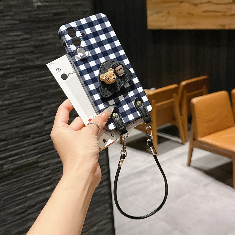 Shockproof Phone Case with Lanyard 4 Corner Protection Custom Print Cover for Galaxy S25 S25Ultra S24 S23 S24 Ultra Case