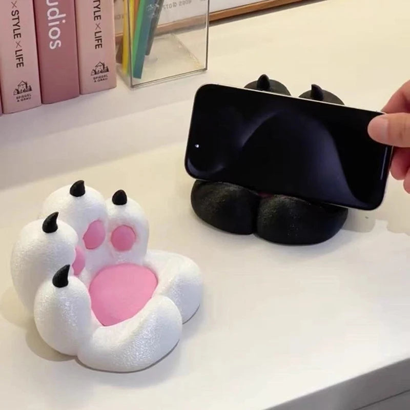 2026 Creative Cat Claw Decoration Cute Cartoon Desktop Small Ornaments Mobile Phone Holder 3D Printing Crafts