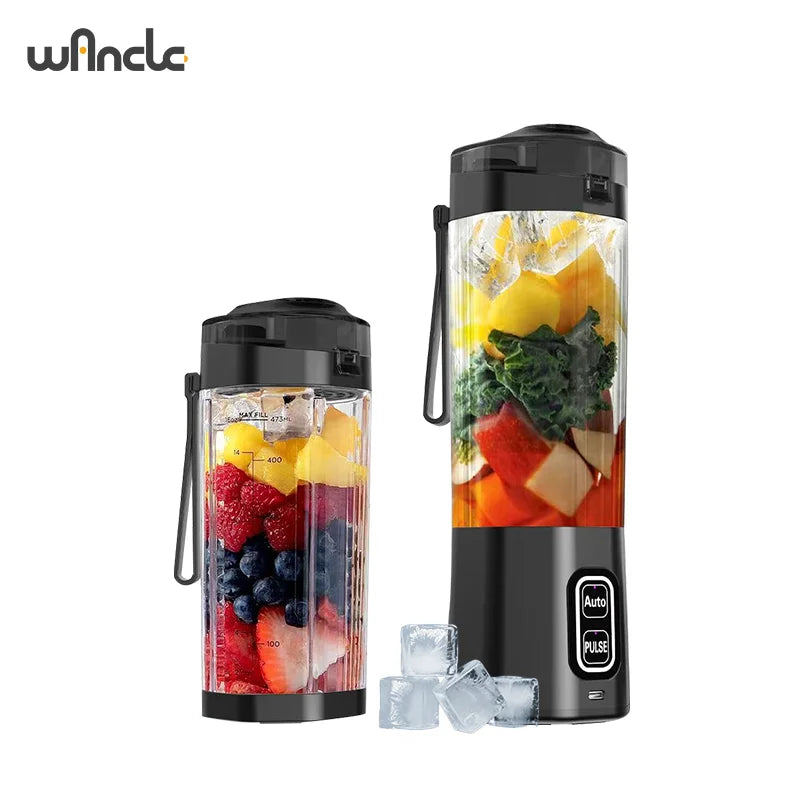 Portable Electric Juice Maker Blender 700ML USB Rechargeable Fruit Mixer 6 Blades Juicer for Shakes Smoothies Fresh Juicing Cup