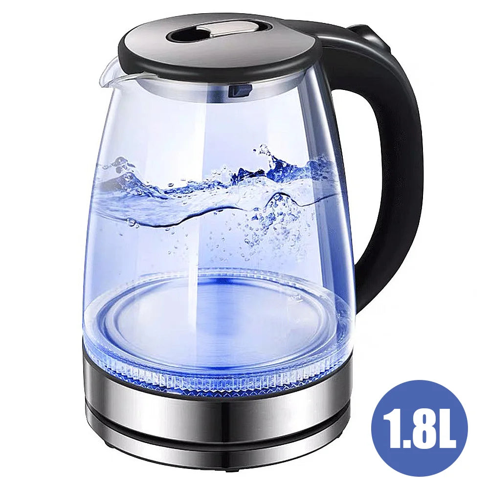 220V 2000W Electric Glass1.8L Kettle UK Plug
