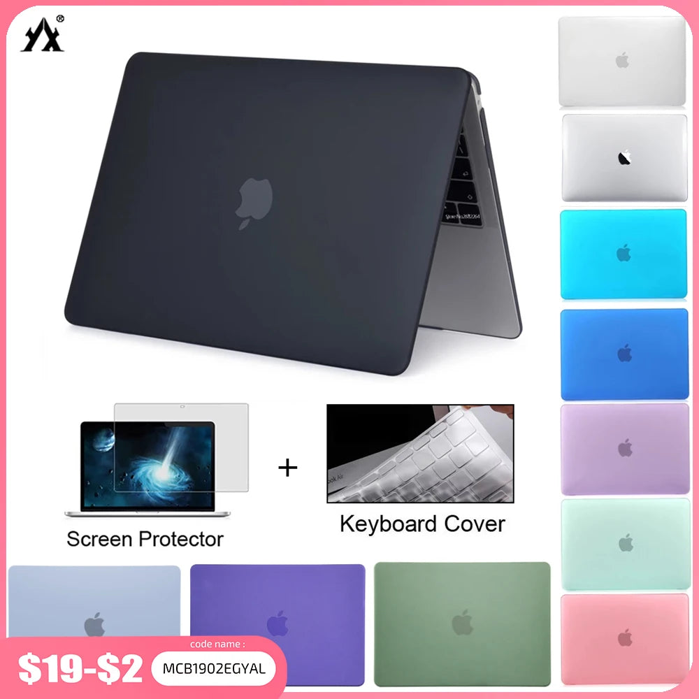 Laptop Case for Macbook Air 13 A2337 2020 A2338 M1 Chip Pro 13 2022 M2 Air 13.6 M2 for Macbook Pro 14 case M5 M4 2025 M3 Pro 16