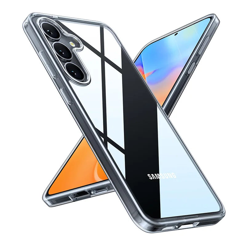 2026 Flexible Durable Phone Case for Samsung Galaxy A07 A17 A37 A57 4G 5G Clear TPU Cover 360 Soft Transparent Shockproof Shield