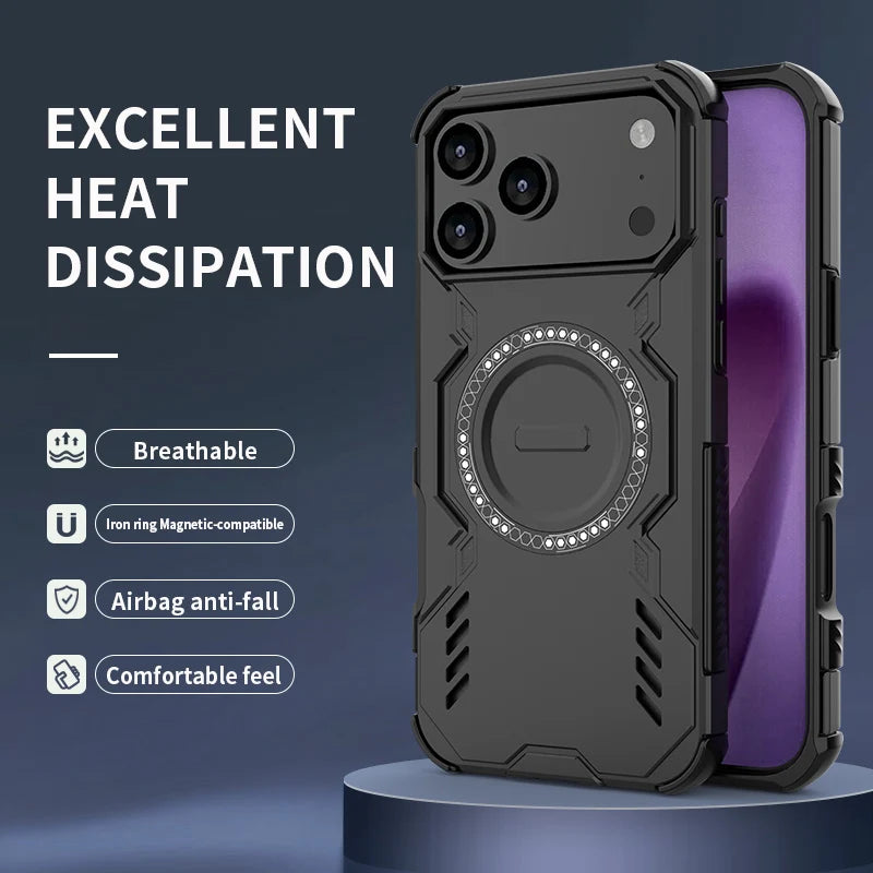 Hard Magnetic Case for Iphone 17 Pro Max Air 16e 16 15 Plus 17 Pro Max Iphone17 Iphone16 Accessories Shockproof Cases