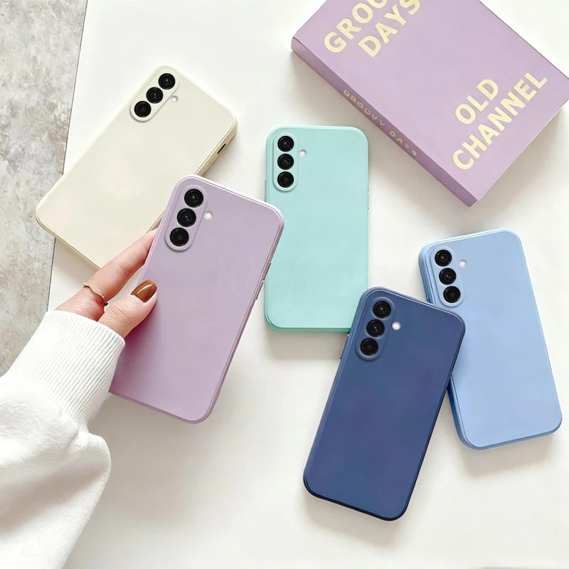For Samsung Galaxy S26 Case Liquid Silicone Plain Rubber Funda Samsung Galaxy S26 Case Phone Protector Cover S26 Ultra Edge Case