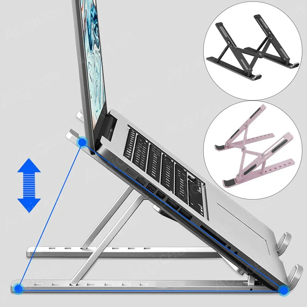Foldable Laptop Stand 7 Levels ABS Portable Tablet Computer Bracket Universal Pad PC Holder for Macbook Apple Air Pro Lenovo
