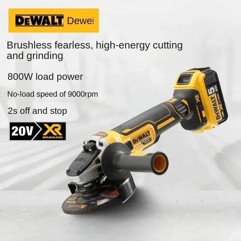 DEWALT DCG405 125mm flat head angle grinder bare machine tool cutting machine 18V lithium battery brushless tools