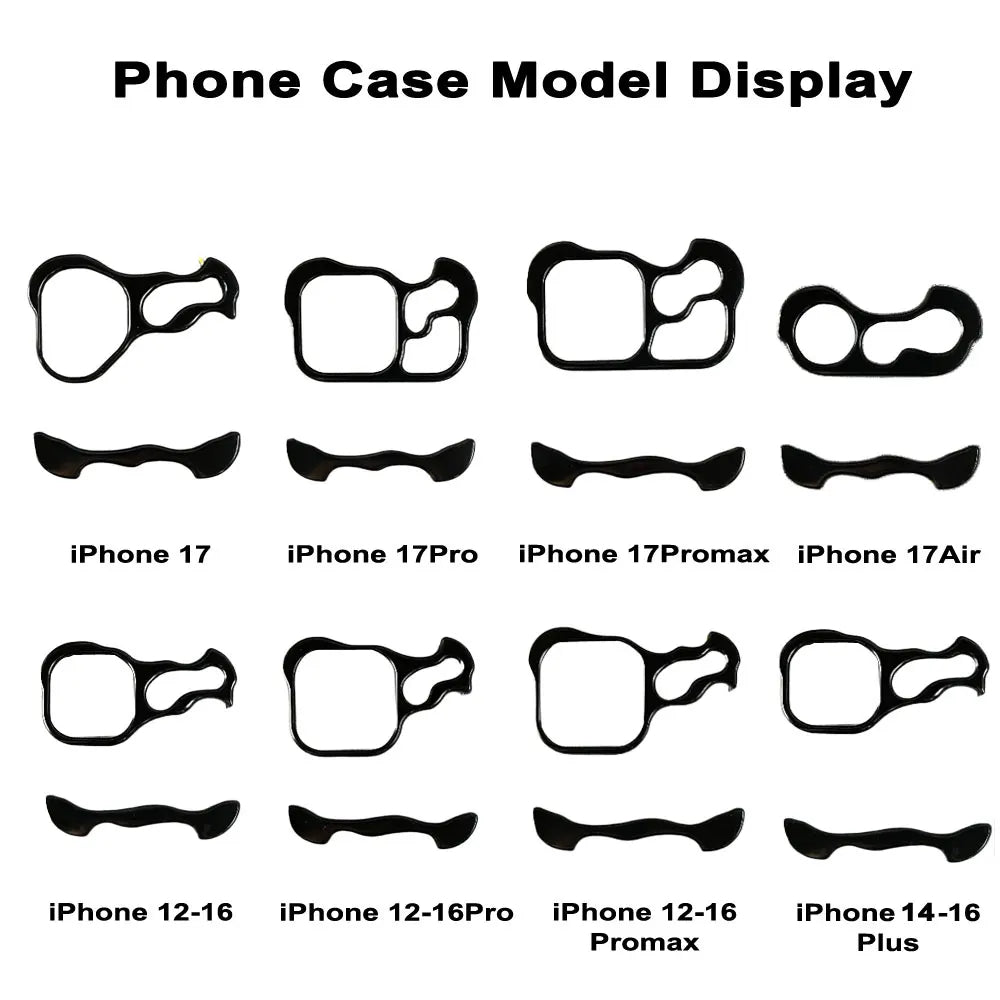 lrregular Metal Bumper Phone Case IPhone 13 14 15 16 17 Pro Max Plus 17 Air Lens Film Protection Bare Aluminum Shockproof Cover