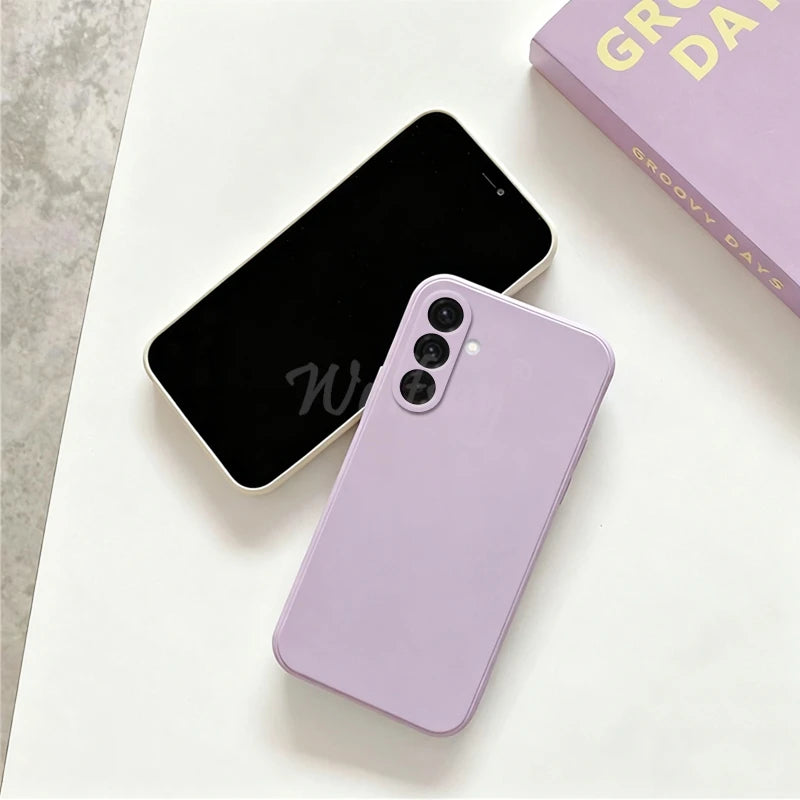 For Samsung Galaxy S26 Case Liquid Silicone Plain Rubber Funda Samsung Galaxy S26 Case Phone Protector Cover S26 Ultra Edge Case