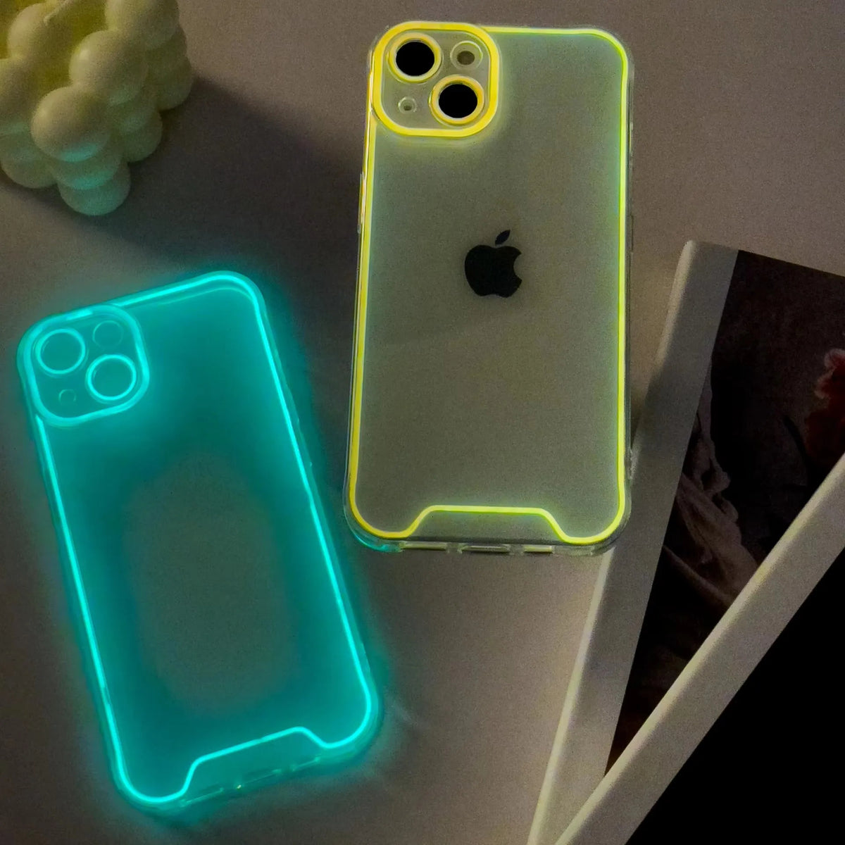 2026 New Luminous Clear Soft TPU Phone Case for iPhone 17 16 15 14 Pro Max 16 15 14 Plus 13 12 XR 11 Anti-Knock Protective Cover