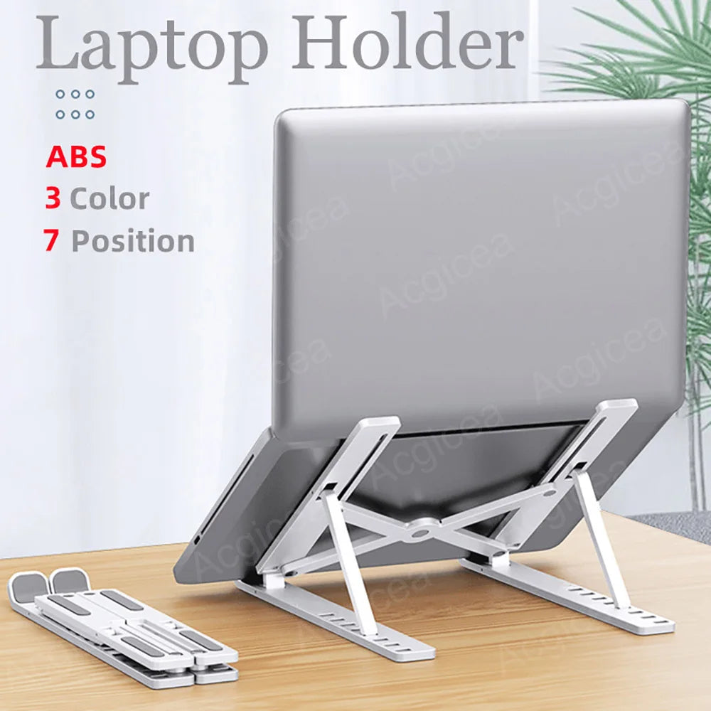 Foldable Laptop Stand 7 Levels ABS Portable Tablet Computer Bracket Universal Pad PC Holder for Macbook Apple Air Pro Lenovo