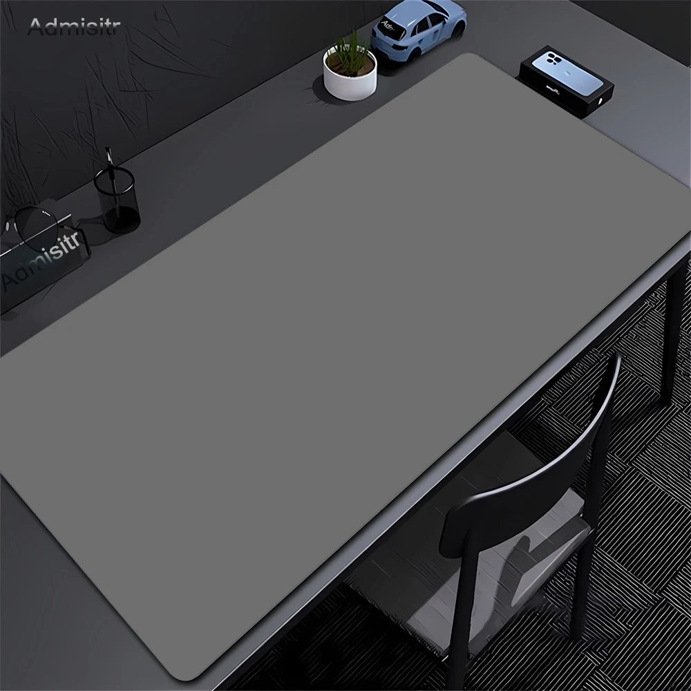 Large Black Mouse Pad Solid Color Gaming Mat Desktop Leather Waterproof Anti-Scratch Mousepad For Computer PC Laptop Accessories