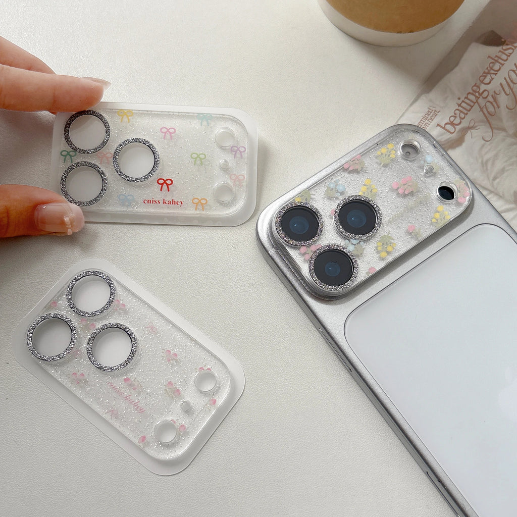 2026 Ins New Glitter Bling Camera Lens Protector For iPhone 17 Pro Max 17promax 17pro Protective Glass Lens Screen Protectors