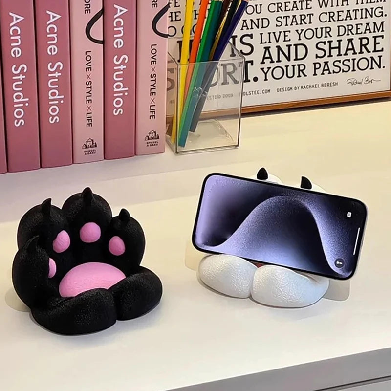 2026 Creative Cat Claw Decoration Cute Cartoon Desktop Small Ornaments Mobile Phone Holder 3D Printing Crafts