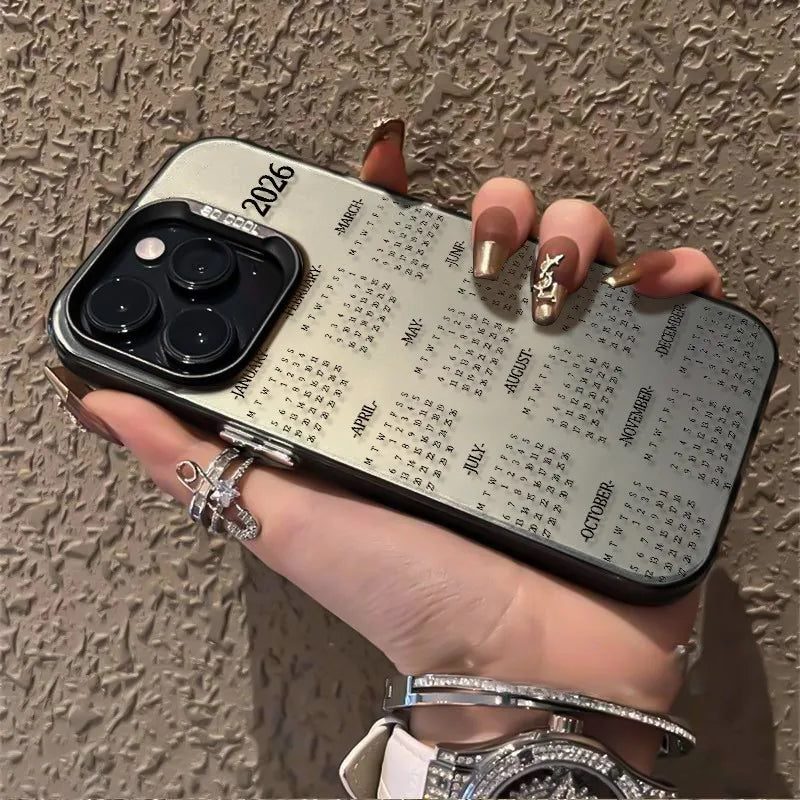 Phone Case New 2026 Calendar Pattern For Samsung Galaxy A16 A26 A34 A35 A36 A55 A56 A54 S25 FE S24 Ultra S23 Plus S22 S21 Cover