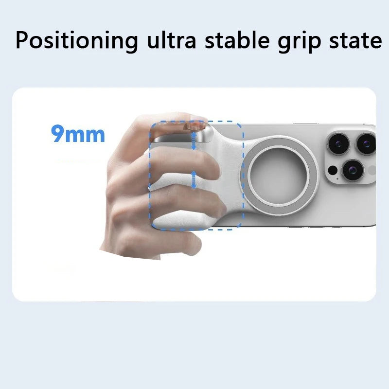 2026 New Magnetic Camera Grip with Remote Shutter Fill Light Remote Control Handle Universal for iPhone Androids Phones