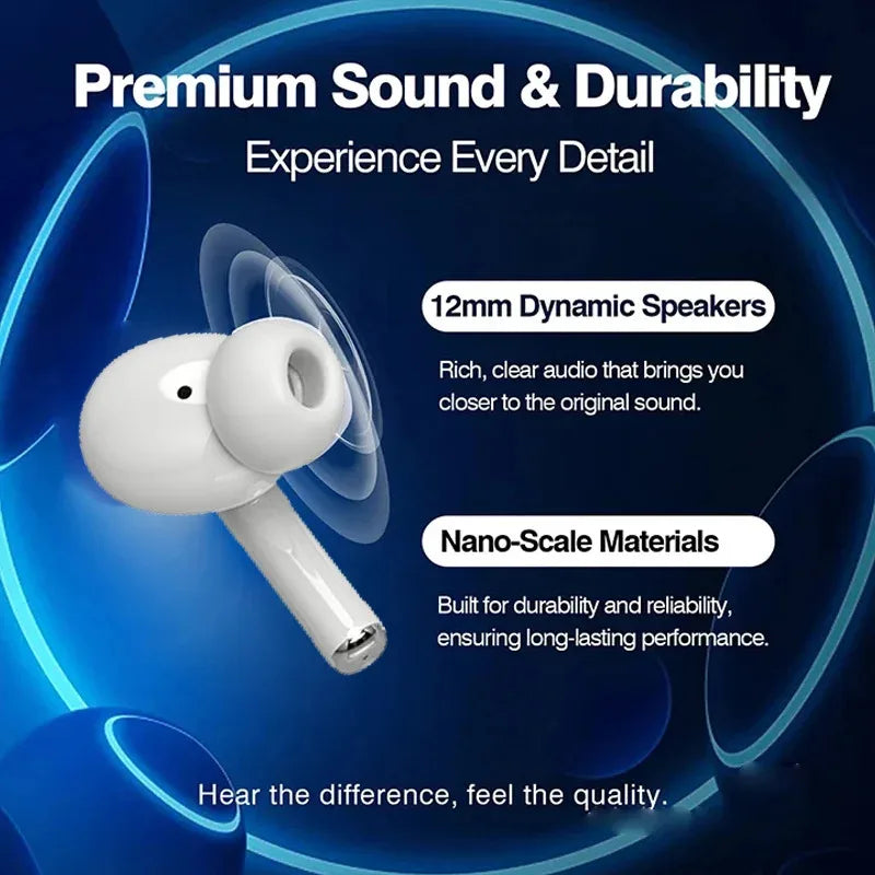 2026 Air Pro ANC Wireless Earphone Bluetooth Headsets Active Noise Cancellation Wireless Charging TWS Earbuds Stereo With Box