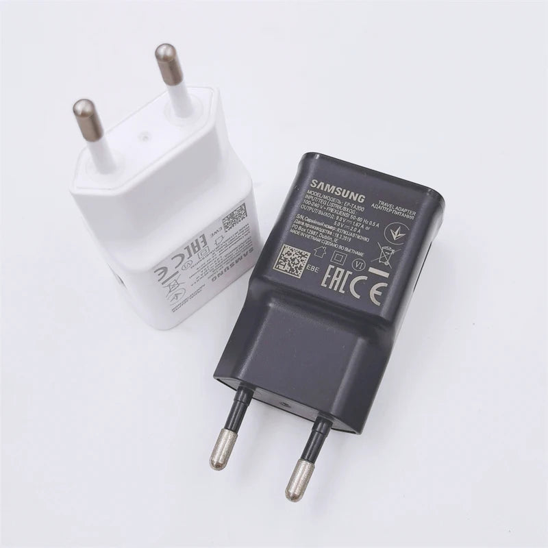 Samsung Galaxy A12 A13 A14 A15 A16 F42 M14 Fast Charger 15W EU/US Wall Power Adapter Type C Cable For Galaxy S10 S9 S8 Plus M55