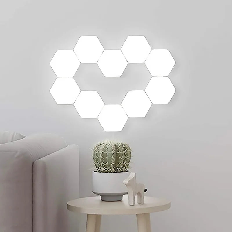Quantum lamp LED Panel Light Magnetic Hexagons Modular Touch Sensitive sensor Creative LED Wall Panel Lights for DIY Decoration
